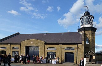 Photo of Trinity Buoy Wharf Lighthouse and Chain Locker Block