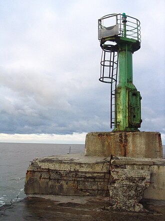 Photo of Pāvilosta west breakwater light