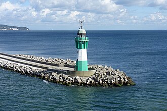 Photo of Mukran harbour entrance light